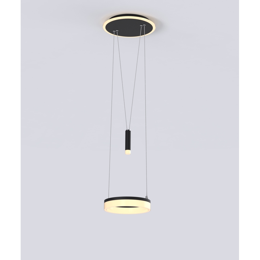 Wofi 6054-302 - LED Dimmable chandelier on a string JESSE LED/15,5W/230V black