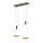 Wofi 6054-502 - LED Dimmable chandelier on a string JESSE LED/21W/230V black