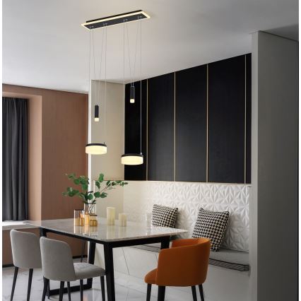 Wofi 6054-502 - LED Dimmable chandelier on a string JESSE LED/21W/230V black