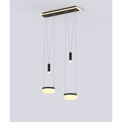 Wofi 6054-502 - LED Dimmable chandelier on a string JESSE LED/21W/230V black