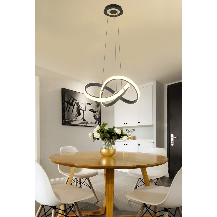 Wofi 6134-104 - LED Dimmable chandelier on a string INDIGO LED/44W/230V black/gold