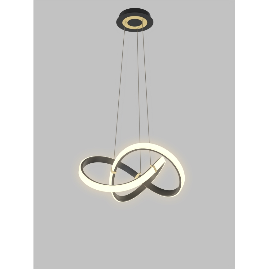 Wofi 6134-104 - LED Dimmable chandelier on a string INDIGO LED/44W/230V black/gold
