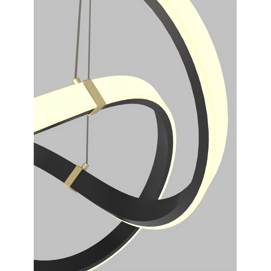 Wofi 6134-104 - LED Dimmable chandelier on a string INDIGO LED/44W/230V black/gold