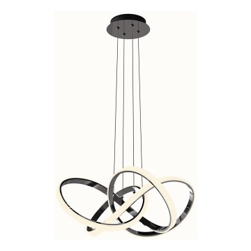 Wofi 6134-105L - LED Dimmable chandelier on a string INDIGO LED/50W/230V black/shiny chrome