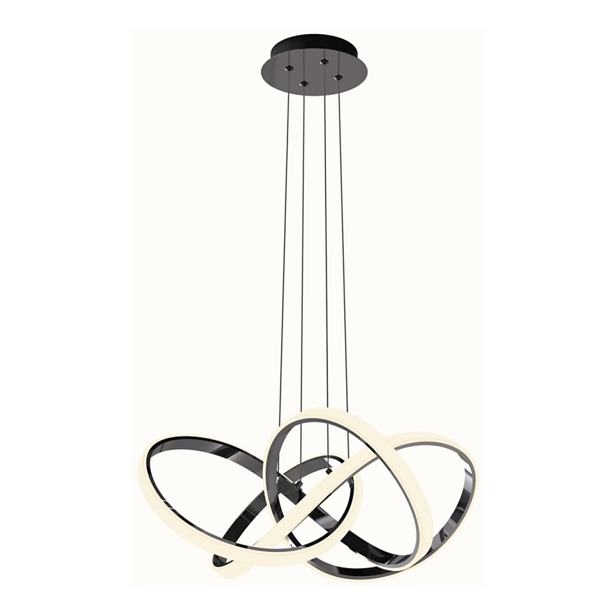 Wofi 6134-105L - LED Dimmable chandelier on a string INDIGO LED/50W/230V black/shiny chrome