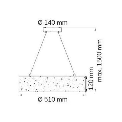Wofi 6370.01.70.7000 - LED Chandelier on a string LEIKA LED/21W/230V