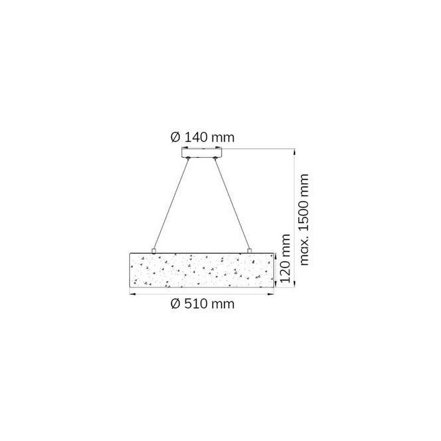 Wofi 6370.01.70.7000 - LED Chandelier on a string LEIKA LED/21W/230V