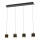 Wofi 7003-404 - LED Dimmable chandelier on a string TOULOUSE LED/34W/230V black/gold