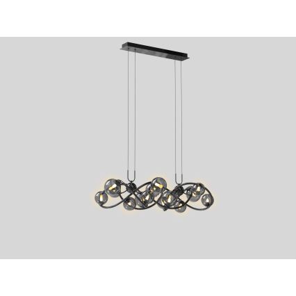 Wofi 7014-1405 - LED Chandelier on a string NANCY 14xG9/3,5W/230V black/shiny chrome