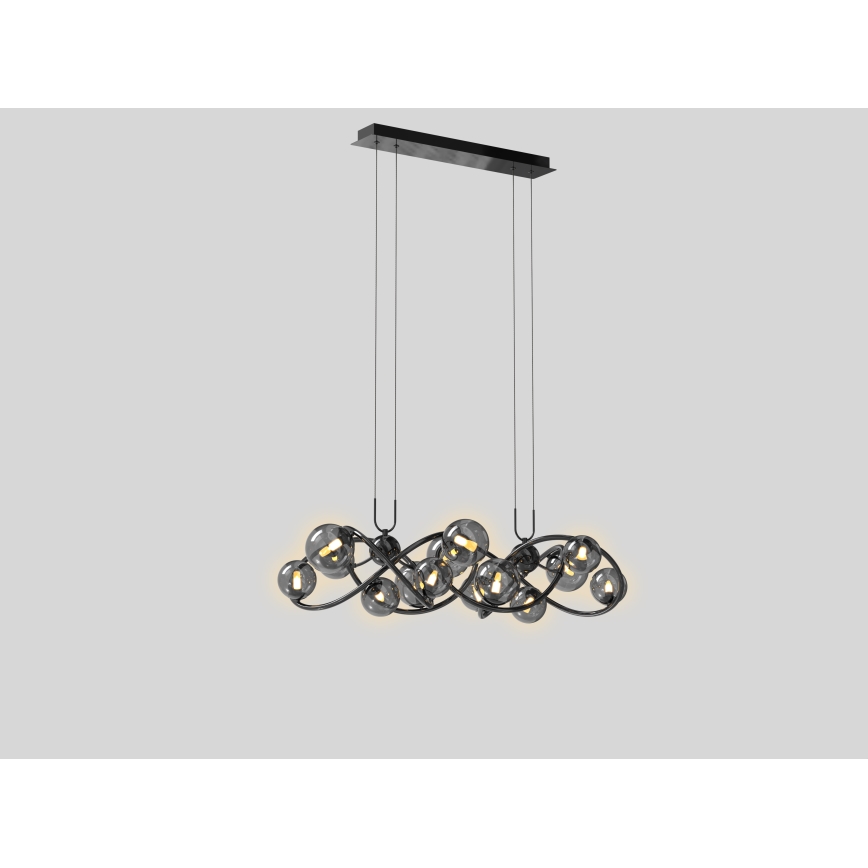 Wofi 7014-1405 - LED Chandelier on a string NANCY 14xG9/3,5W/230V black/shiny chrome