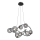 Wofi 7014-805 - LED Chandelier on a string NANCY 8xG9/3,5W/230V black/shiny chrome