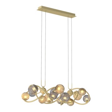 Wofi 7015-1404 - LED Chandelier on a string METZ 14xG9/3,5W/230V gold/grey