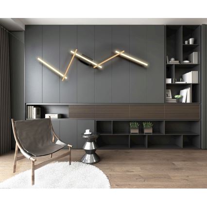 Wofi 7021-506 - LED Dimmable wall light RIMINI LED/57W/230V brown/black