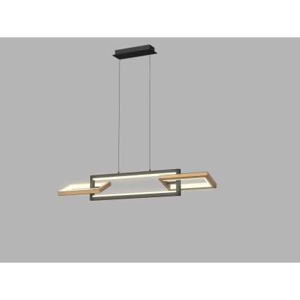 Wofi 7022-306- LED Dimmable chandelier on a string MATERA LED/30W/230V black/brown