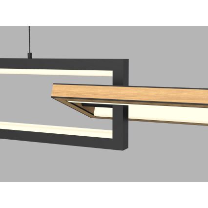 Wofi 7022-306- LED Dimmable chandelier on a string MATERA LED/30W/230V black/brown