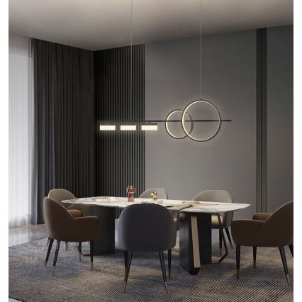 Wofi 7030-502 - LED Dimmable chandelier on a string MESSINA LED/40W/230V black