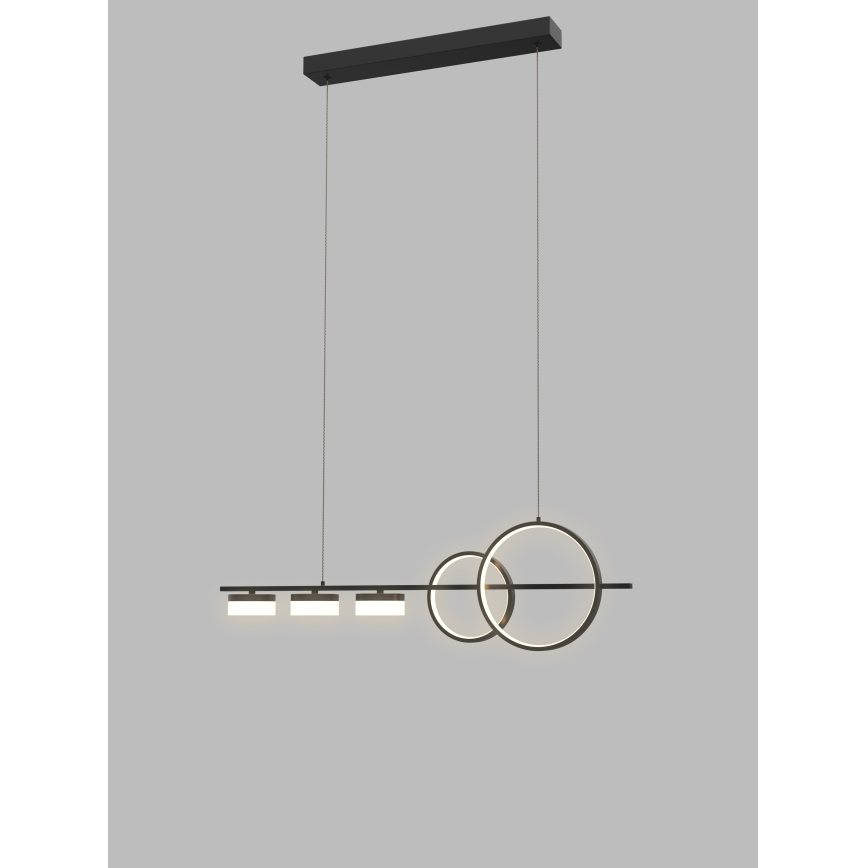 Wofi 7030-502 - LED Dimmable chandelier on a string MESSINA LED/40W/230V black