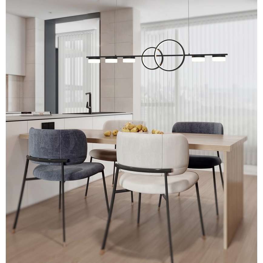 Wofi 7030-702 - LED Dimmable chandelier on a string MESSINA LED/57W/230V black