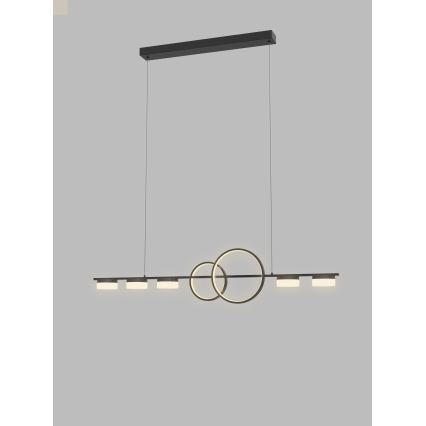 Wofi 7030-702 - LED Dimmable chandelier on a string MESSINA LED/57W/230V black