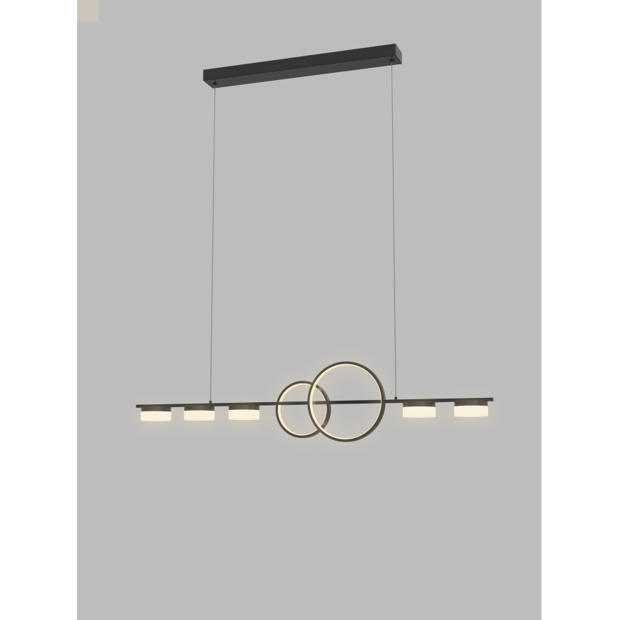 Wofi 7030-702 - LED Dimmable chandelier on a string MESSINA LED/57W/230V black