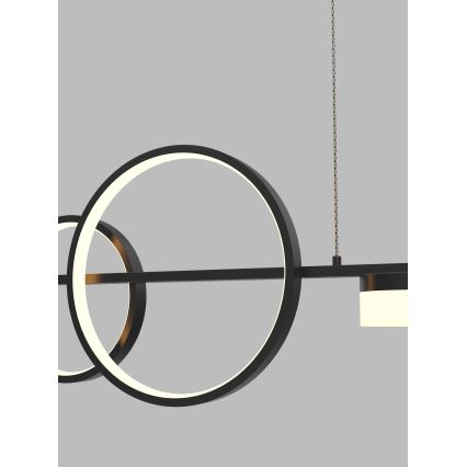 Wofi 7030-702 - LED Dimmable chandelier on a string MESSINA LED/57W/230V black