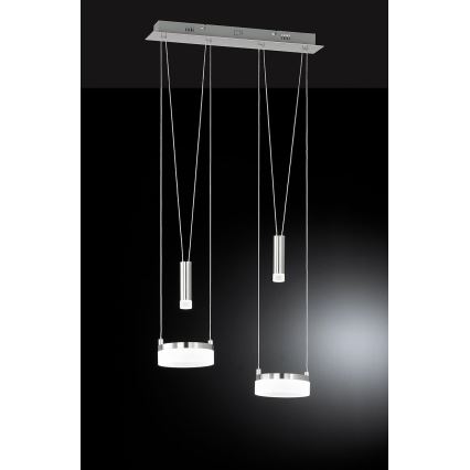 Wofi 7263.04.54.6000 - LED Dimmable chandelier on a string JETTE 2xLED/7,5W/230V + 2xLED/1W