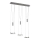 Wofi 7263.06.54.6000 - LED Dimmable chandelier on a string JETTE 3xLED/7,5W/230V + 3xLED/1W
