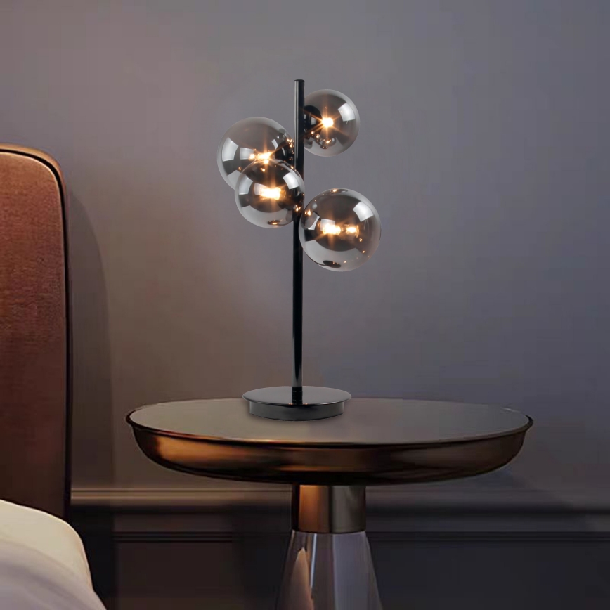 Wofi 8014.04.24.9000 - LED Table lamp VILLA 4xG9/3W/230V black