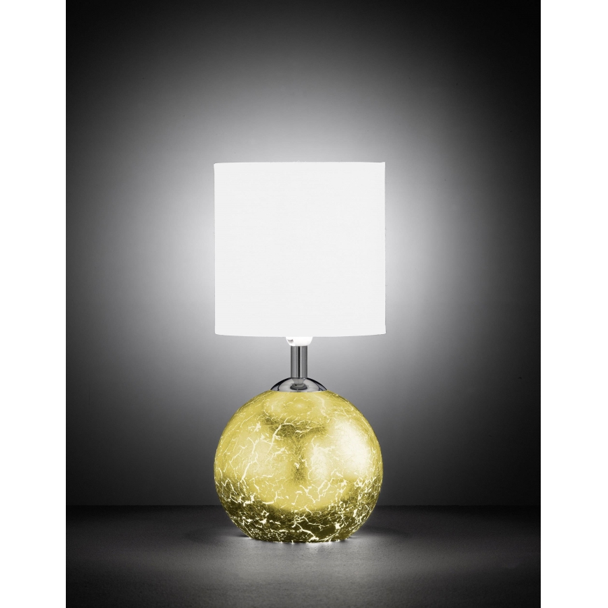Wofi 8149.02.13.6012 - Table lamp CARMEN 1xE14/40W/230V + 1xG9/10W gold