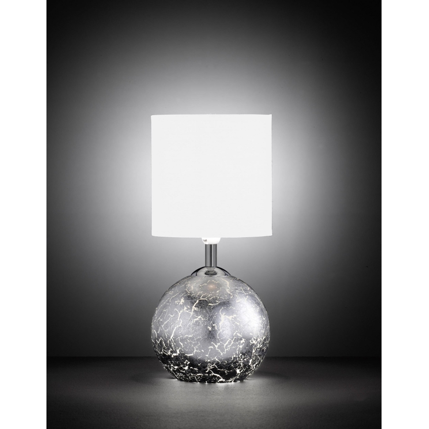Wofi 8149.02.70.6006 - Table lamp CARMEN 1xE14/40W/230V + 1xG9/10W silver