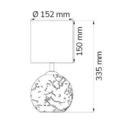 Wofi 8149.02.70.6006 - Table lamp CARMEN 1xE14/40W/230V + 1xG9/10W silver