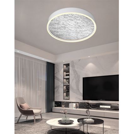 Wofi 9002-103L - LED Dimmable ceiling light BORDEAUX LED/60W/230V silver