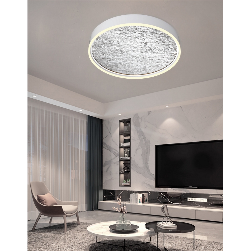 Wofi 9002-103L - LED Dimmable ceiling light BORDEAUX LED/60W/230V silver