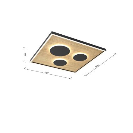 Wofi 9012-306L - LED Dimmable ceiling light DIJON LED/40W/230V