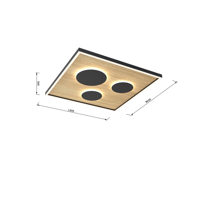 Wofi 9012-306L - LED Dimmable ceiling light DIJON LED/40W/230V