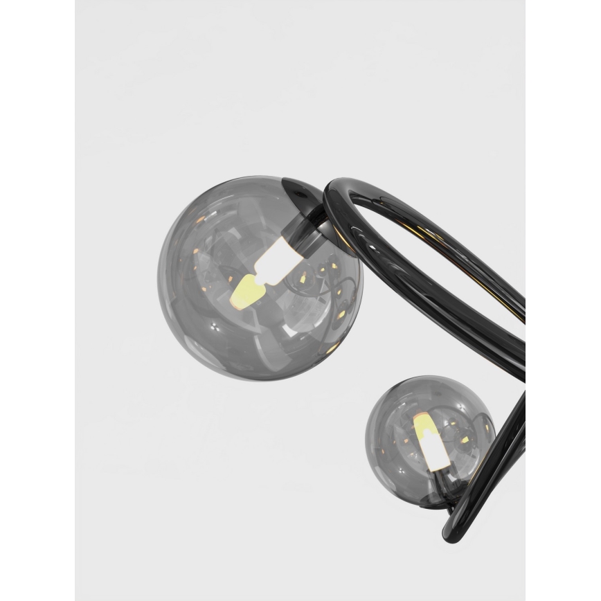 Wofi 9014-1205 - LED Surface-mounted chandelier NANCY 12xG9/3,5W/230V black/shiny chrome