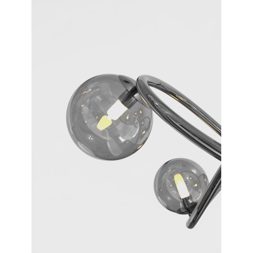 Wofi 9014-805 - LED Surface-mounted chandelier NANCY 8xG9/3,5W/230V black/shiny chrome