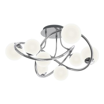 Wofi 9014-807 - LED Surface-mounted chandelier NANCY 8xG9/3,5W/230V shiny chrome