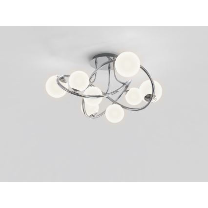 Wofi 9014-807 - LED Surface-mounted chandelier NANCY 8xG9/3,5W/230V shiny chrome