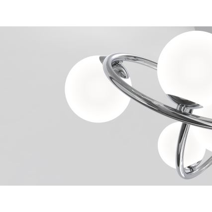 Wofi 9014-807 - LED Surface-mounted chandelier NANCY 8xG9/3,5W/230V shiny chrome