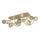 Wofi 9015-1204 - LED Surface-mounted chandelier METZ 12xG9/3,5W/230V gold/grey