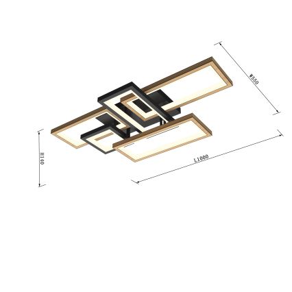 Wofi 9022-506 - MATERA LED Dimmable Ceiling Light LED/60W/230V