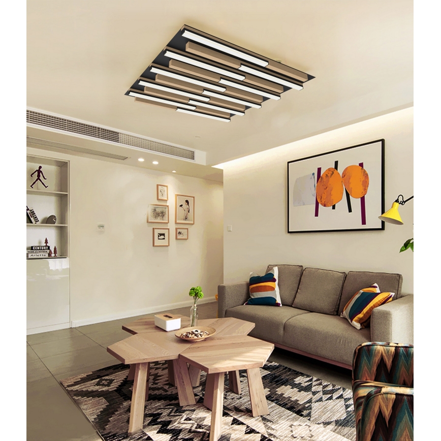 Wofi 9031-1006 - LED Dimmable ceiling light PALERMO LED/40W/230V rubber tree