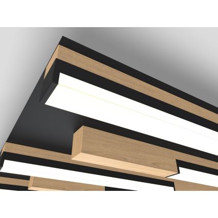 Wofi 9031-1006 - LED Dimmable ceiling light PALERMO LED/40W/230V rubber tree