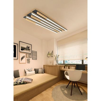 Wofi 9031-506L - LED Dimmable ceiling light PALERMO LED/57W/230V rubber tree