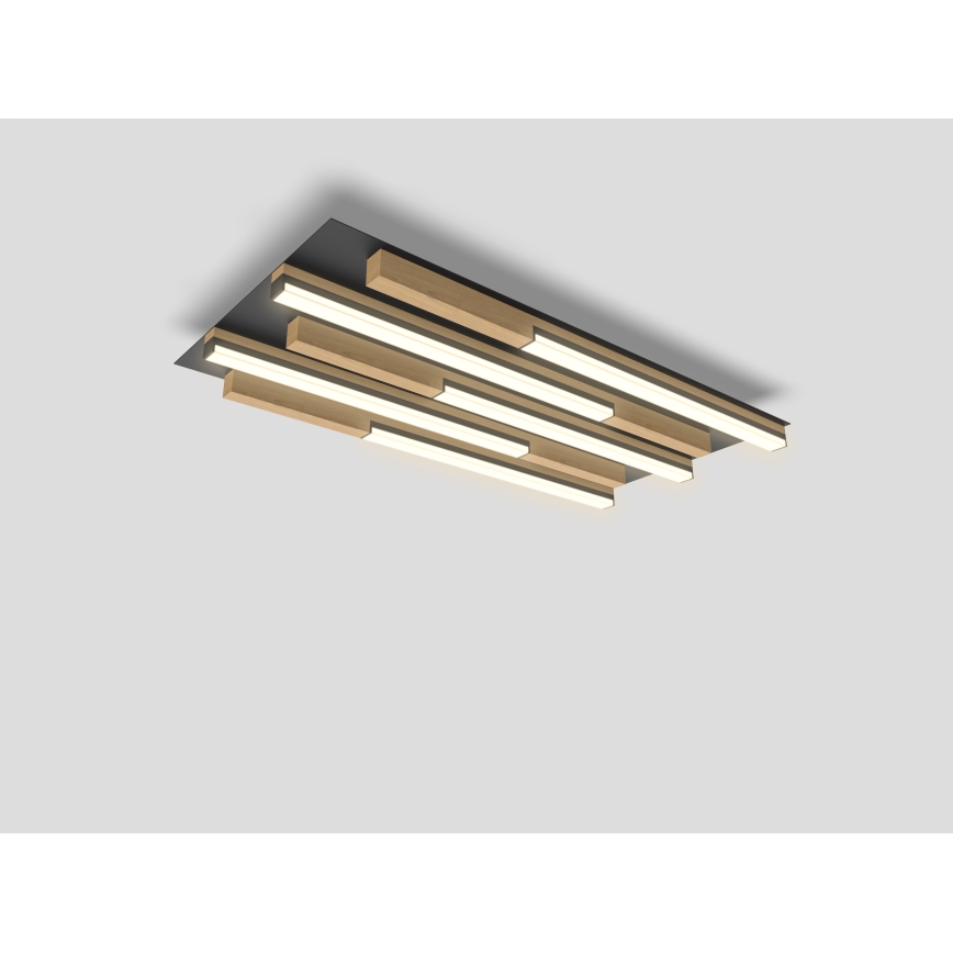 Wofi 9031-506S  - LED Dimmable ceiling light PALERMO LED/34W/230V rubber tree