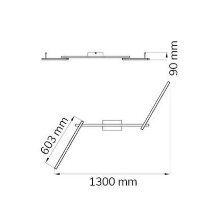 Wofi 9163.03.01.0000 - LED Surface-mounted chandelier CLAY 3xLED/10W/230V