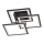 Wofi 9243.03.10.9300 - LED Dimmable surface-mounted chandelier MODESTO LED/33W/230V