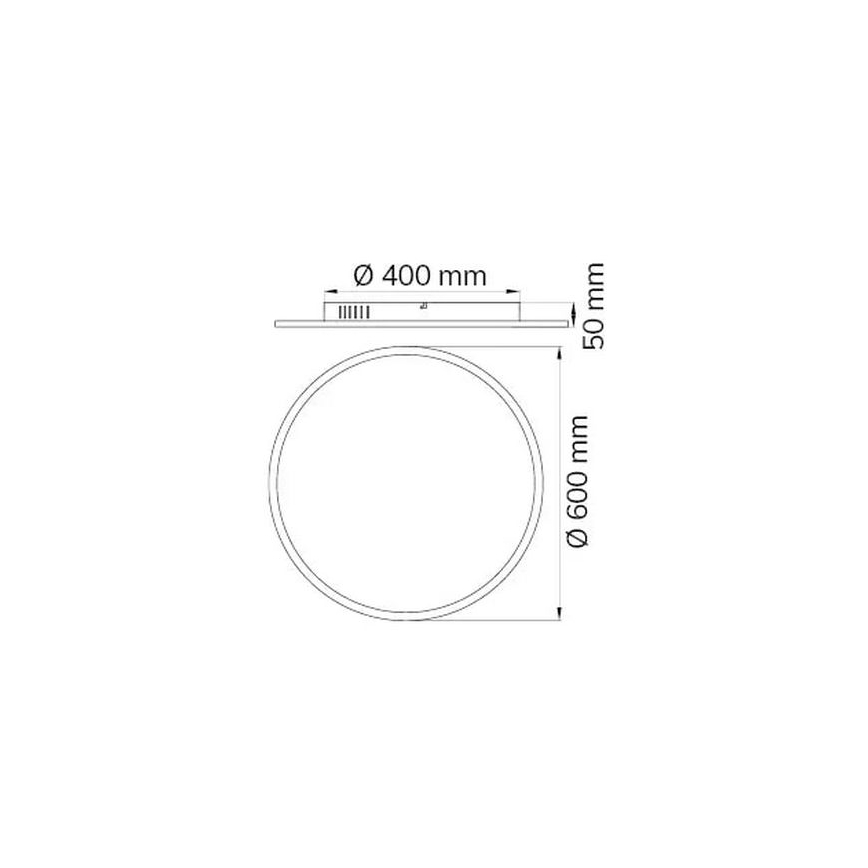 Wofi 9457.01.70.9600 - LED Dimmable ceiling light LINOX LED/34W/230V 3000-6000K + remote control