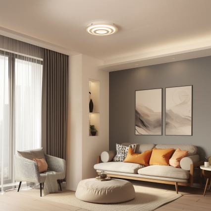 Wofi 9464.01.06.9000 - FLYNN LED Ceiling Light LED/25W/230V Ø 60 cm White